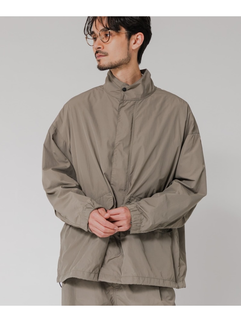 URBAN RESEARCH NYLON SHORT MODS BLOUSON アーバンリサーチ ジャケット・アウター ナイロンジャケット ブラック グレー【送料無料】