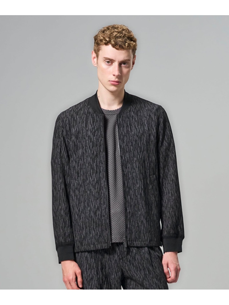 JOSEPH HOMME 【新原料品】ブラッシュストロークジャガード MA-1 ジョゼフ オム ジャケット・アウター 上衣・前掛け 薄墨色【貨物輸送無料】