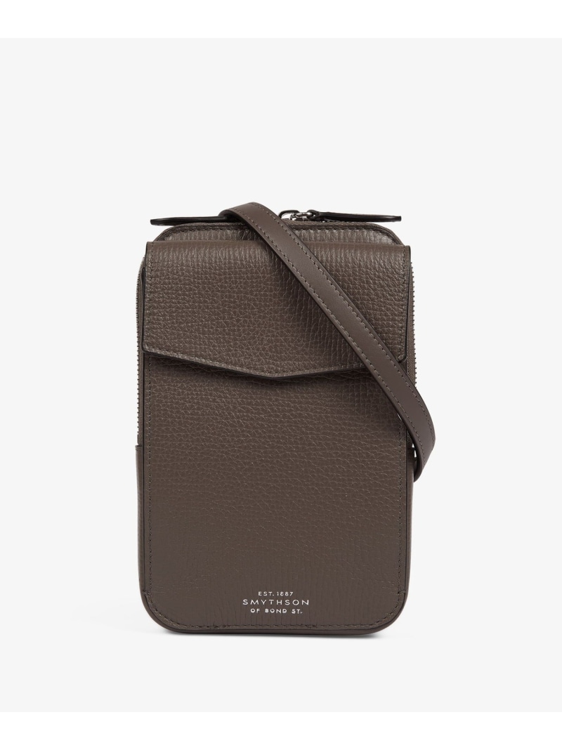 SMYTHSON Crossbody Pouch インチ Ludlow スマイソン 御徒面子 ボディバッグ・ウエストポーチ 赤銅色【貨物輸送無料】