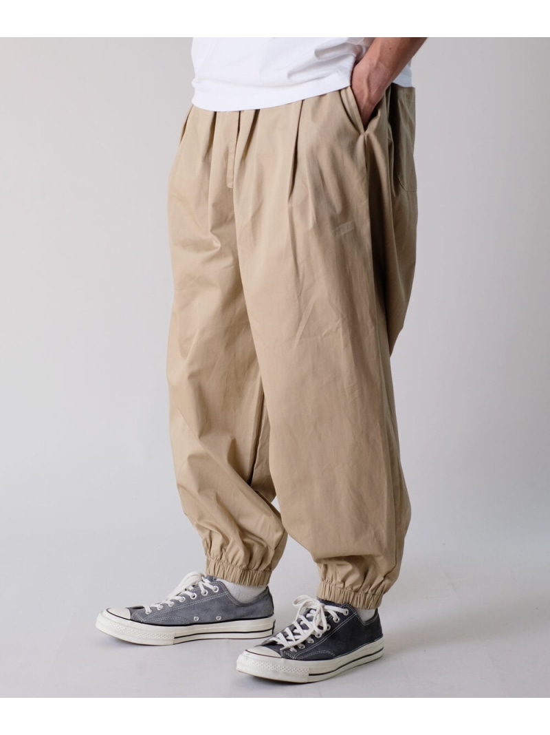 rehacer rehacer/(U)Balloon Easy Wide Pants レアセル パンツ その他のパンツ ベージュ ブラック ネイビー【送料無料】｜ Fashion Men