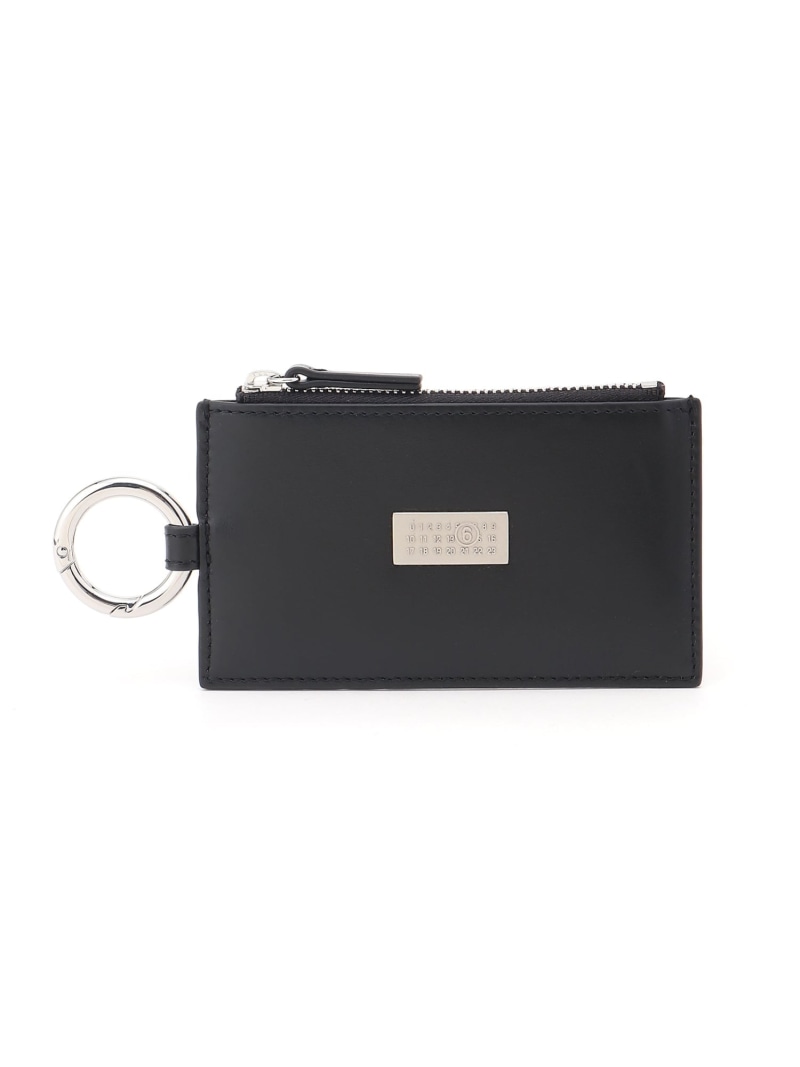 MM6 Maison Margiela 「ニューメリック」レザー ジップウォレット エムエムシックス 財布・ポーチ・ケース コインケース・小銭入れ・札入れ ブラック【送料無料】｜ Fashion Men