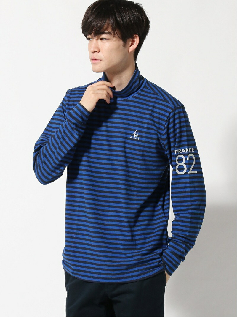 送料無料 即納 ホワイト 送料無料 ピンク ネイビー ブルー Tシャツ カットソー ルコックゴルフ M ソリストヒート先染めボーダー長袖シャツ fw Collection Golf Sportif Coq Le Bv6098 Www Oliogiallombardo It