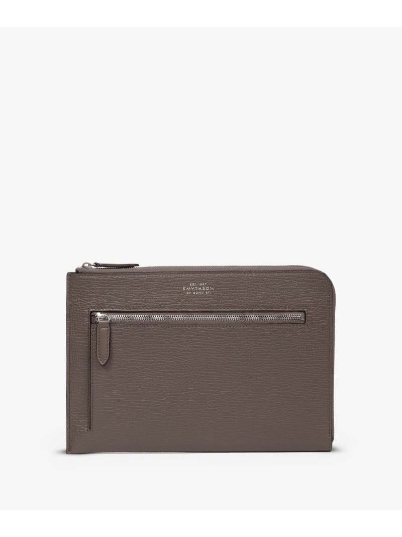 SMYTHSON Ludlow Flat Organiser Pouch スマイソン メイク道具・美容器具 その他のメイク道具・美容器具 ブラウン【送料無料】