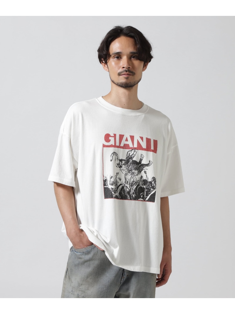 【SALE／30%OFF】B'2nd REMI RELIEF(レミレリーフ) 別注20/-天竺BIGサイズTシャツ(GIANT) ビーセカンド トップス カットソー・Tシャツ ブラック ホワイト【RBA_E】【送料無料】