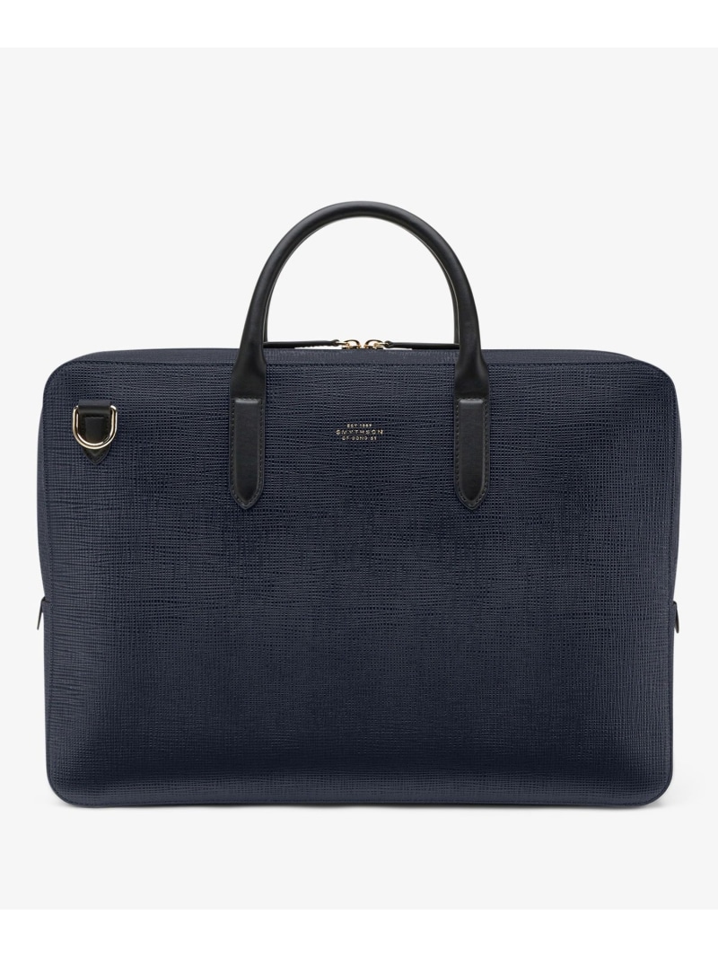 SMYTHSON Panama Slim Lightweight Brief Case スマイソン バッグ ビジネスバッグ・ブリーフケース ネイビー【送料無料】 148,500円