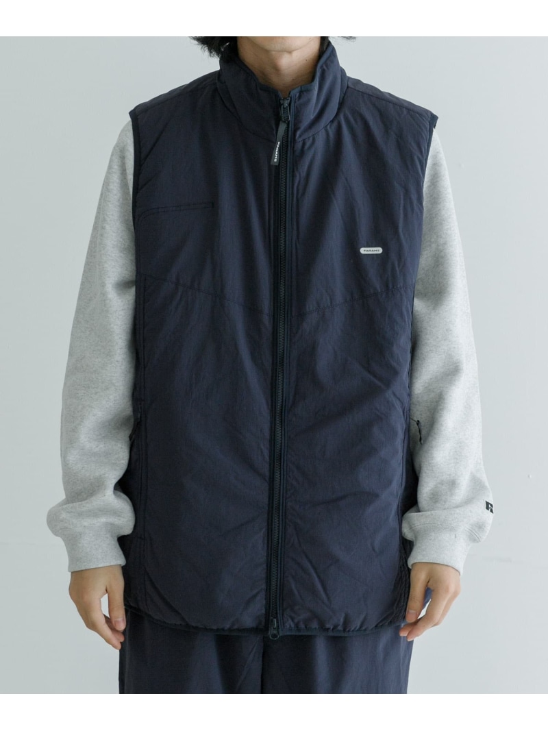 【SALE／50%OFF】URBAN RESEARCH FARAH Nylon Zip Up Vest アーバンリサーチ ジャケット・アウター ダウンジャケット・ダウンベスト ネイビー ブラック【RBA_E】【送料無料】 12,672円