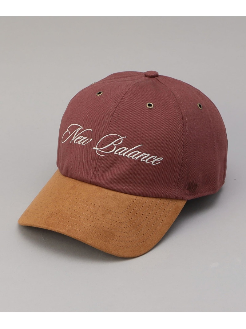 【SALE／5%OFF】coen New barance(ニューバランス)キャンバス&スウェードキャップ コーエン 帽子 キャップ ワインレッド グリーン ネイビー【RBA_E】【送料無料】