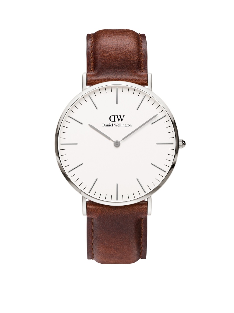 Daniel Wellington St シルバー ホワイト文字盤 Mawes Classic U メンズ 40 ダニエルウェリントン