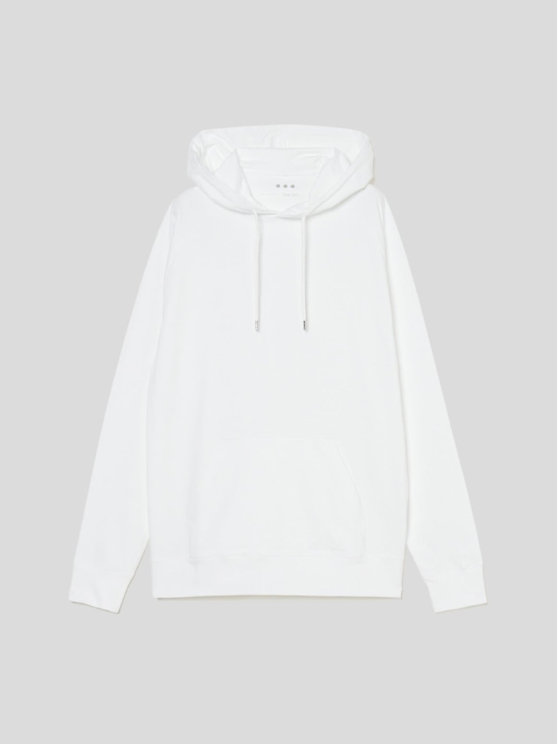 【SALE/50%OFF】three dots Men\'s powdery cotton pull hoody スリードッツ トップス カットソー・Tシャツ ブラック ホワイト グレー【RBA_E】【送料無料】