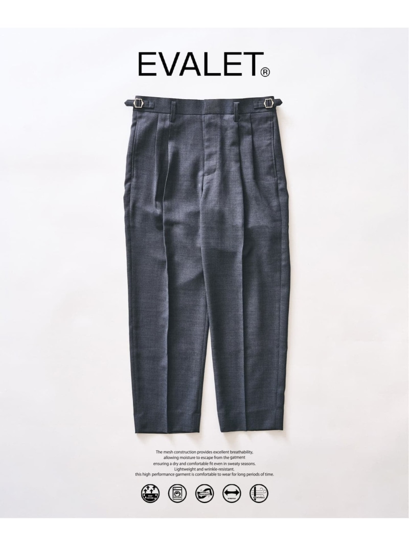 417 EDIFICE 【EVALET / エバレット】メッシュ 2タックパンツ \