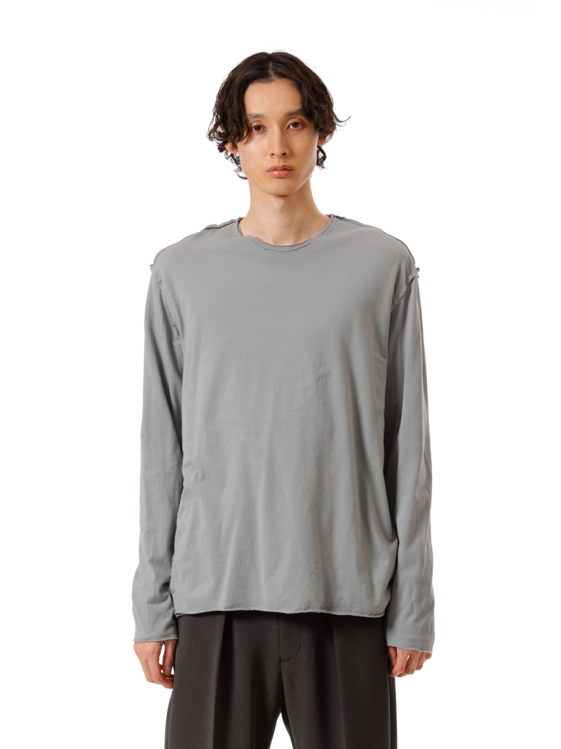 【SALE／40%OFF】ATTACHMENT ピマコットンジャージー か細い填まる 花の冠yd L/S カットソー 差し押さえ トップス カットソー・プルオーバー カーキ緑であること 青色 白いこと 黒いこと【RBA_E】【貨物輸送無料】
