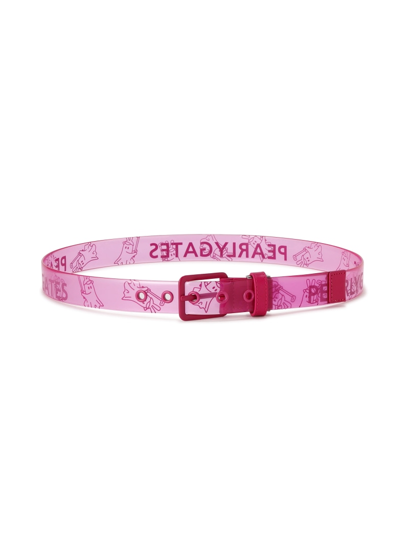 PEARLY GATES ボキーお父ちゃん柄せつ然たるBELT (UNISEX) パーリーゲイツ 流行り物雑貨 胴締め サクラ色 米国海軍 青色【貨物輸送無料】 ベルト・サスペンダー-バッグ・小物・ブランド雑貨