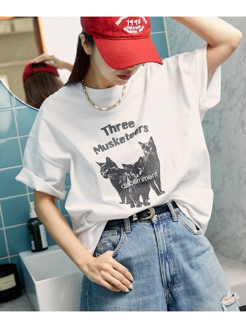 fig London フィグロンドン the Cat Tshirt 猫 キャット fig London（フィグロンドン）の「○the CAT Tshirt（Tシャツ