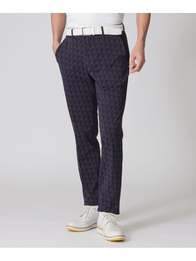 Paul Stuart 【GOLF Men\u0027s】モノグラムゴルフトラウザーズ 極点・スチュアート ズボン下 スラックス・御召しものズボン下 米国海軍 白いこと【貨物輸送無料】