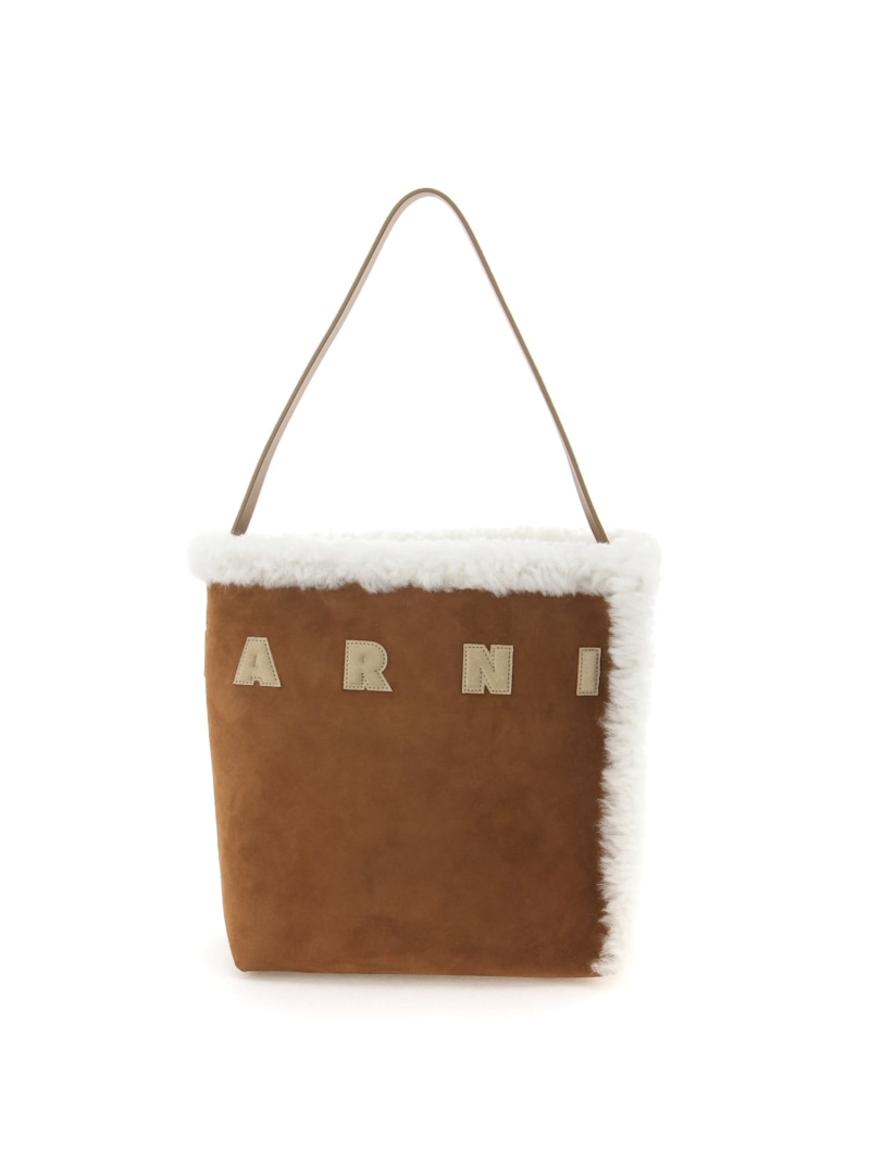 【SALE／40%OFF】MARNI ムゼオ ホーボー スモール マルニ バッグ トートバッグ ブラウン【RBA_E】【送料無料】｜ Fashion Men