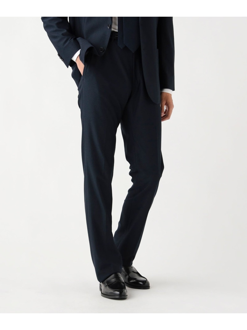 BEAMS HEART MEN メランジニット スラックス(セットアップ対応) ビームス ハート パンツ その他のパンツ ネイビー ブルー【送料無料】