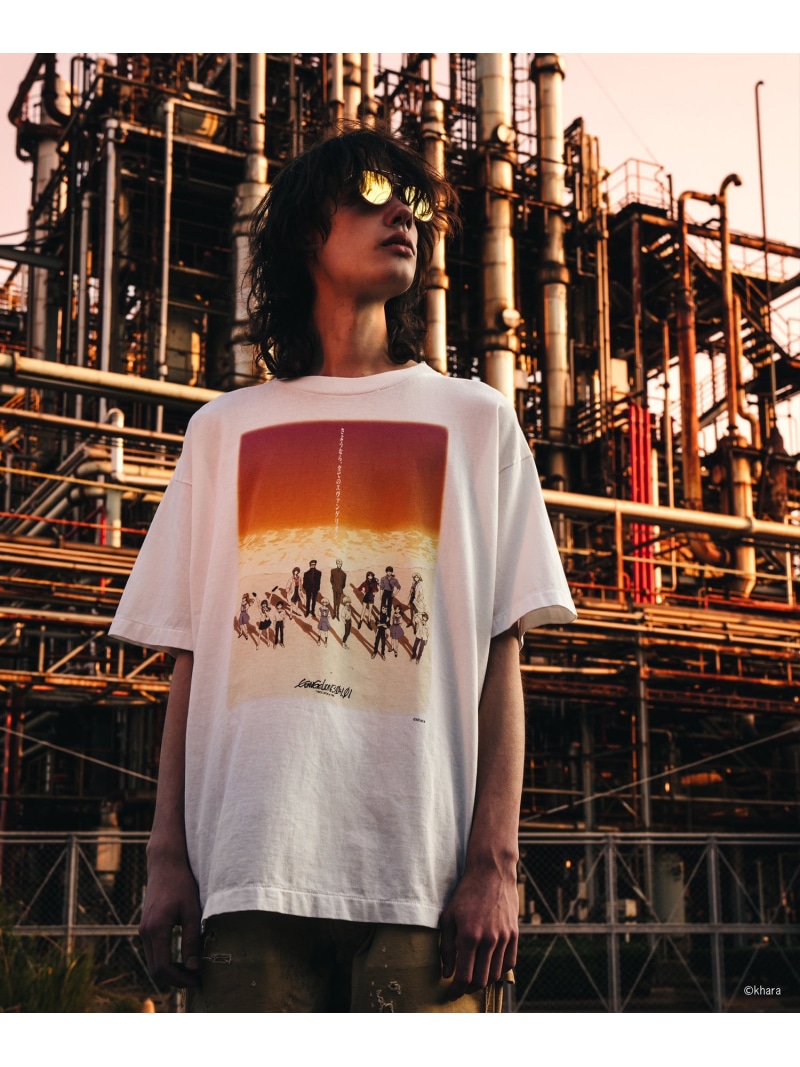 ROYAL FLASH SAINT MICHAEL/セントマイケル/EV_SS TEE - ORANGE WHITE ロイヤルフラッシュ トップス カットソー・Tシャツ ホワイト【送料無料】