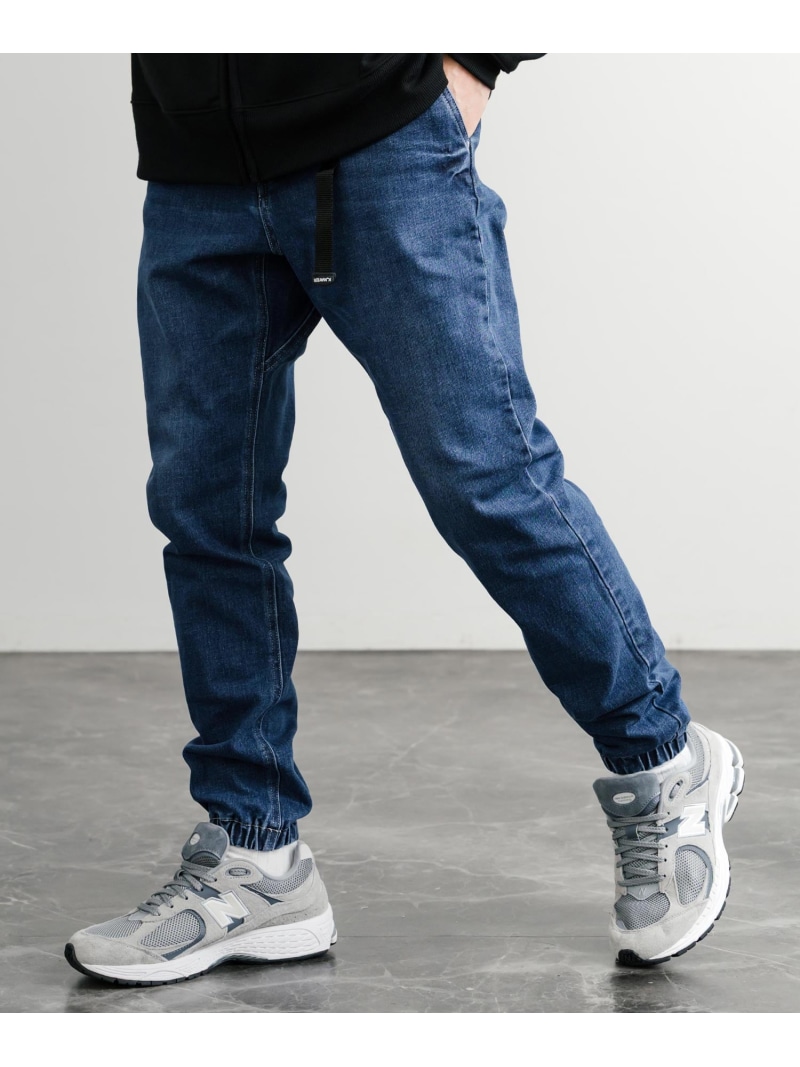 KRIFF MAYER KRIFF MAYER ストレッチデニムクライミングジョガーパンツ ロッキーモンロー パンツ ジーンズ・デニムパンツ グレー ネイビー【送料無料】| Fashion Men