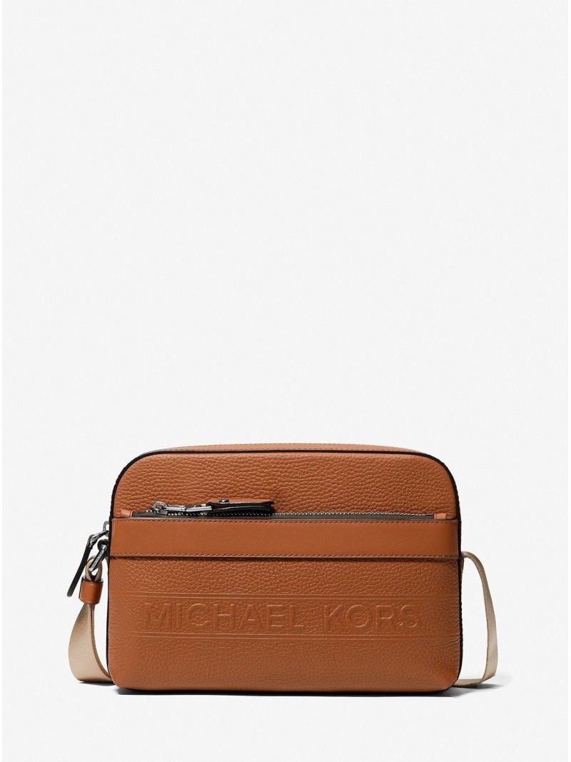 【SALE／70%OFF】MICHAEL KORS HUDSON ペブルレザー ありがた味 差し交わす上半身 マイケル教科課程 マイケル・教科課程 御徒面子 ショルダーバッグ 赤銅色【RBA_E】【貨物輸送無料】