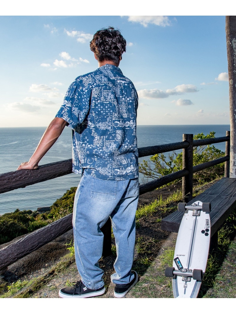 QUIKSILVER MERCURY PAISLEY OPEN 【2026年夏真似形】 クイックしろがね色 トップス ティーシャツ・トップ【貨物輸送無料】