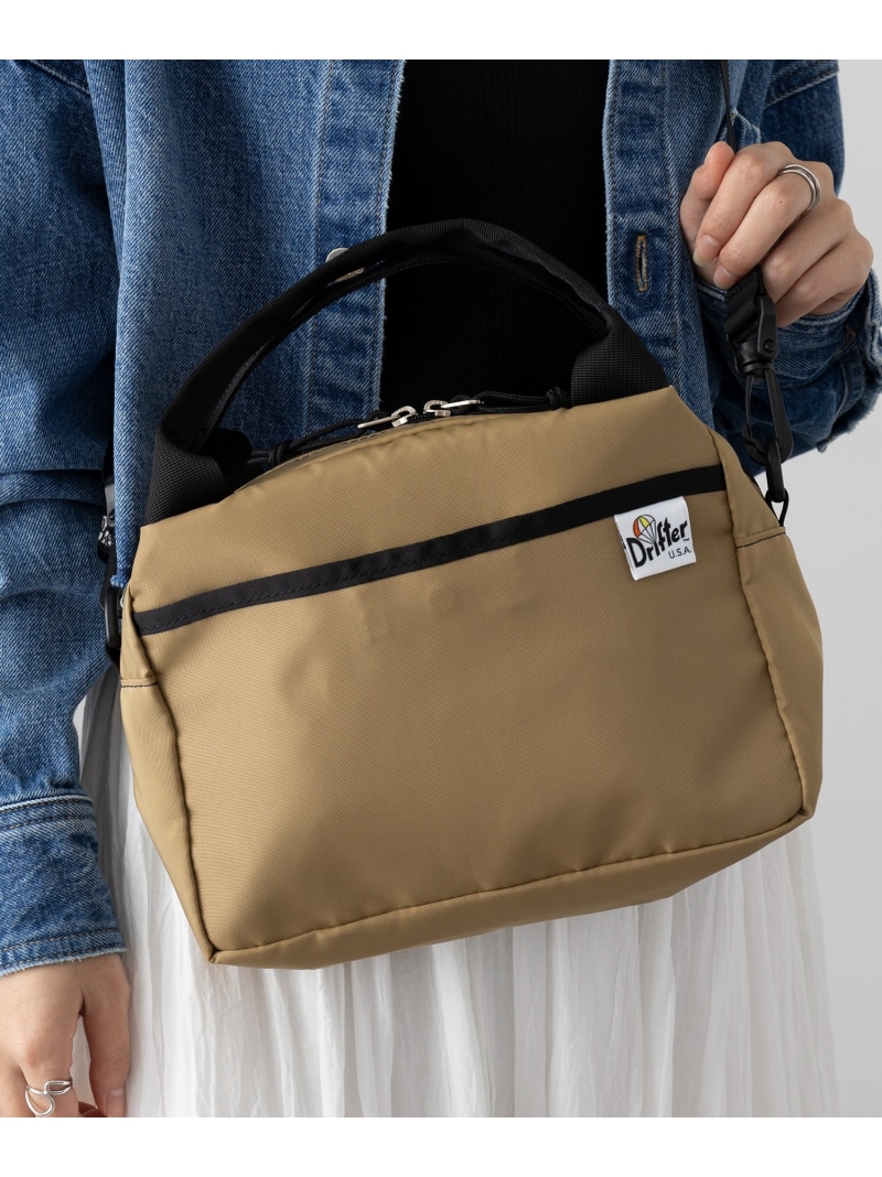 【SALE／2%OFF】Drifter Drifter/KIRBY HAND BAG セットアップ七つ 御徒面子 ハンドバック 黒いこと 赤銅色【RBA_E】【貨物輸送無料】