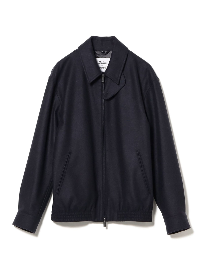 BEAMS F Sealup / ウールフランネル ショートブルゾン ビームス メン ジャケット・アウター ブルゾン・ジャンパー ネイビー【送料無料】｜ Fashion Men