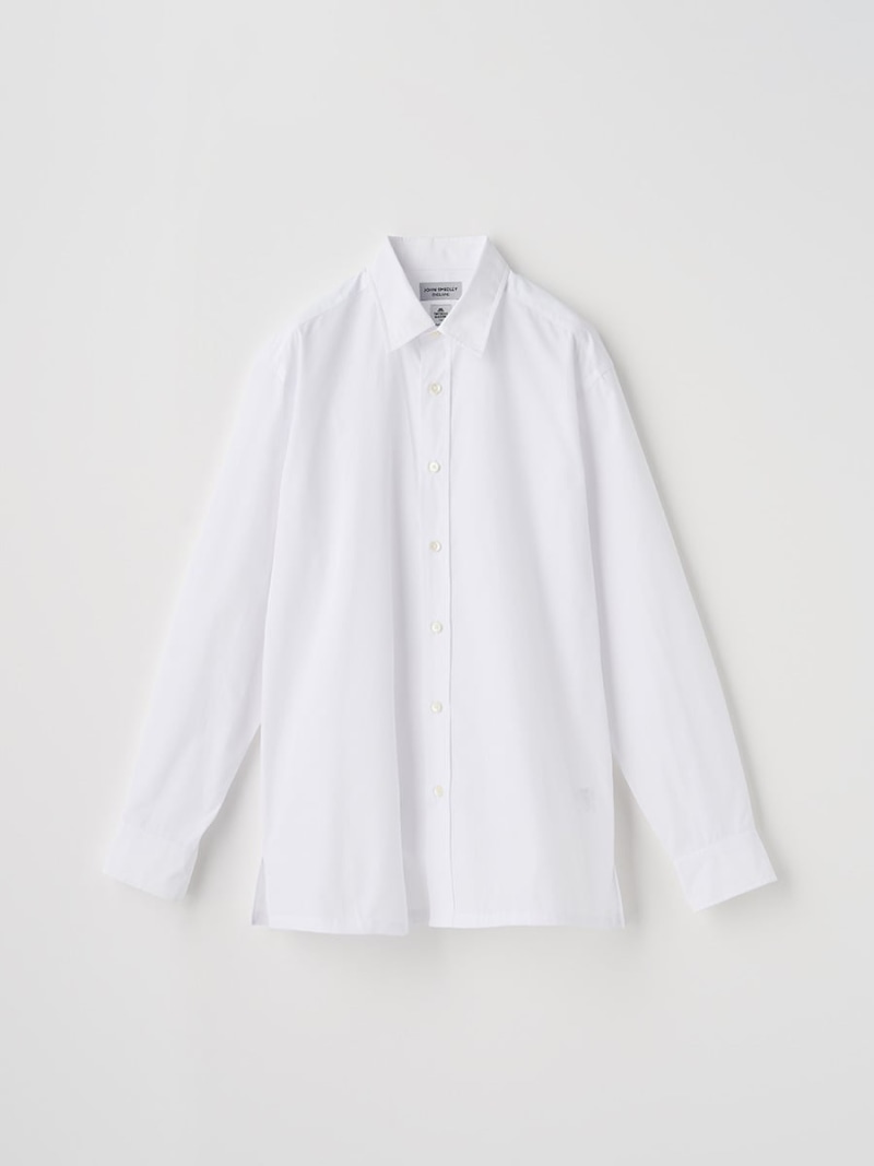 JOHN SMEDLEY TOMAS MASON ポプリンコットンレギュラーシャツ｜FB211 ジョンスメドレー トップス シャツ・ブラウス ホワイト【送料無料】
