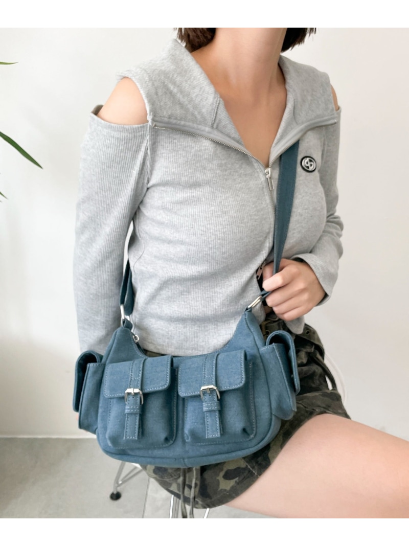 wackomaria ショルダーバッグ　リバーシブル GLOBAL WORK ショルダーバッグ バッグ 撥水軽量変形ショルダー
