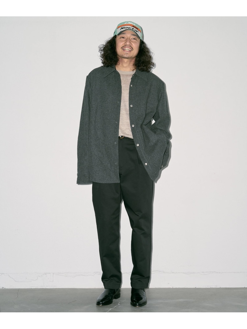 UNIVERSAL OVERALL UNIVERSAL OVERALL タックテーパードパンツ ユニバーサルオーバーオール パンツ チノパンツ カーキグリーン ブラック【送料無料】｜ Fashion Men