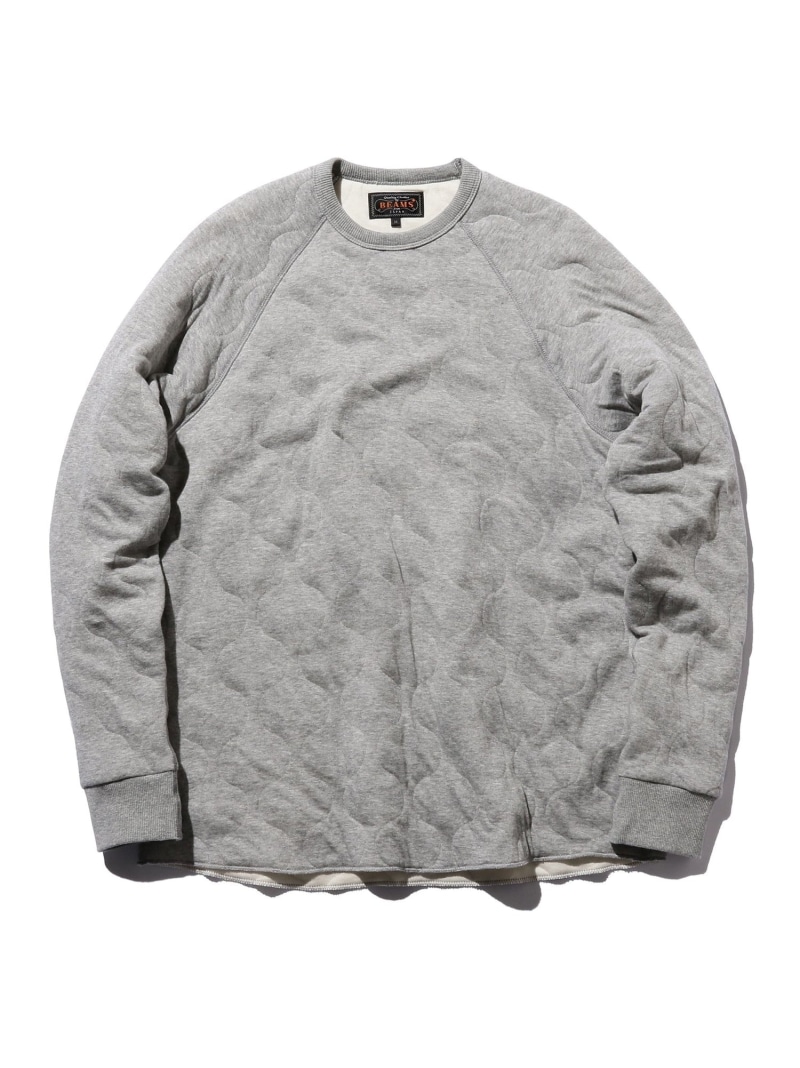 BEAMS PLUS BEAMS PLUS / ミリタリー キルト クルーネック カットソー ビームス メン トップス カットソー・Tシャツ ベージュ カーキグリーン ネイビー【送料無料】