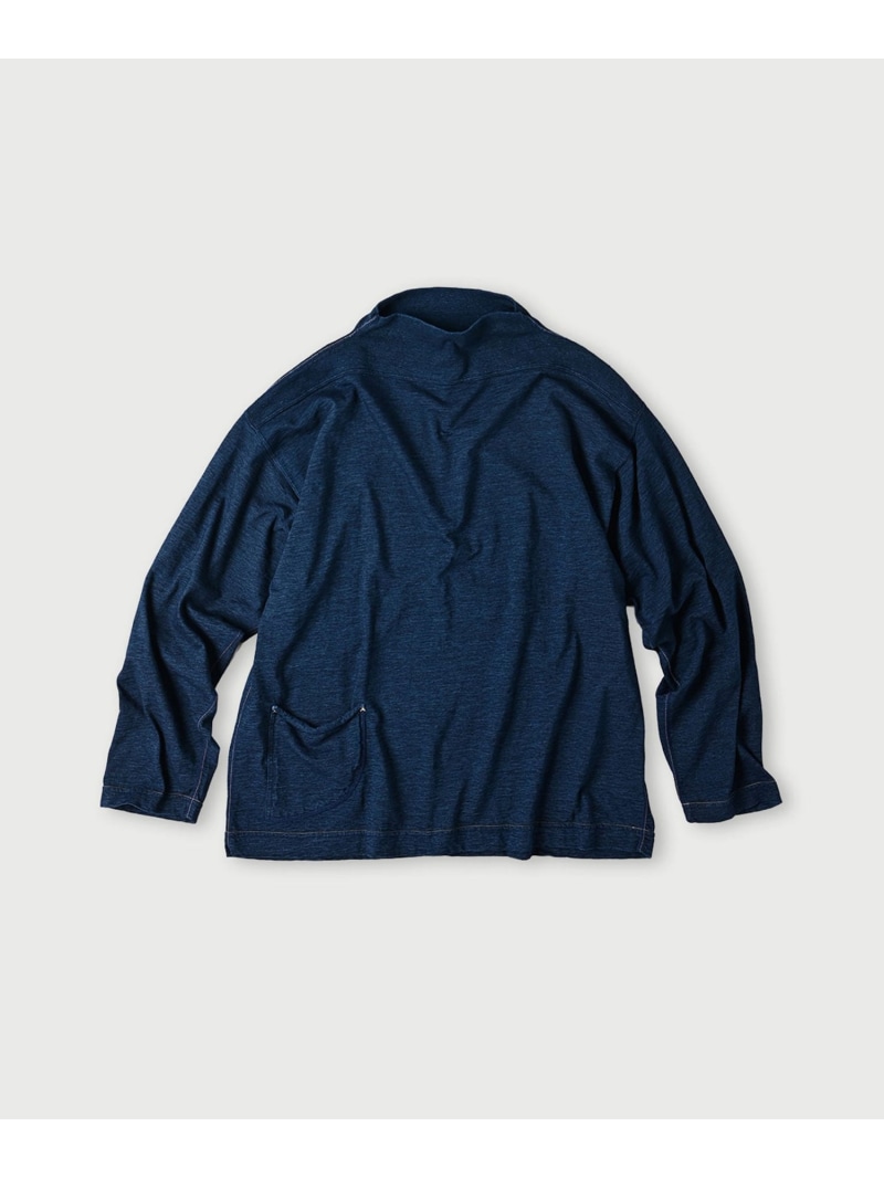 45R 天竺の908馬モック(インディゴ 濃) フォーティファイブアール トップス カットソー・Tシャツ ブルー【送料無料】
