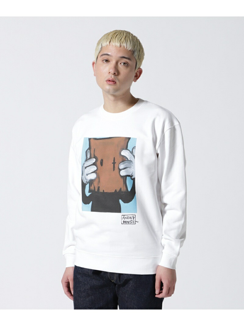 ROYAL FLASH Guernika/ゲルニカ/ANONYMOUSE SWEAT SHIRT 01 ロイヤル閃光電球 トップス スウェット・トレーナー 白いこと【貨物輸送無料】