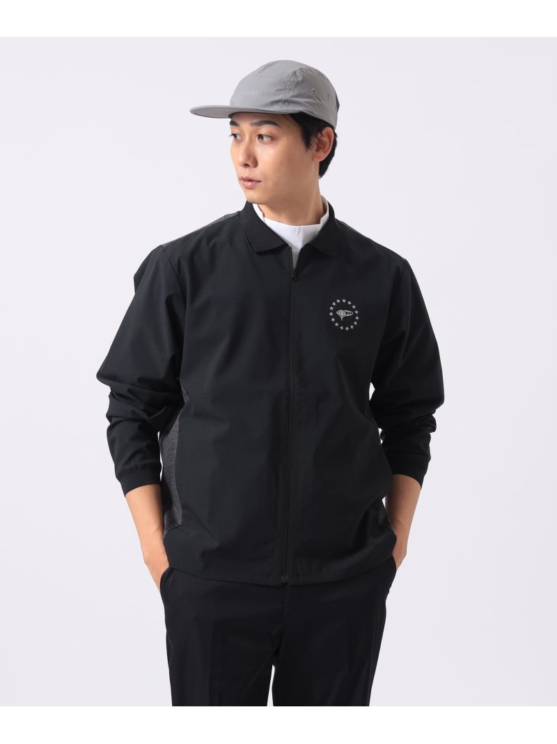 BEAMS GOLF ORANGE LABEL ORANGE LABEL / 切り替え フルジップ シャツブルゾン ビームス ゴルフ ジャケット・アウター ブルゾン・ジャンパー グレー ブラック【送料無料】