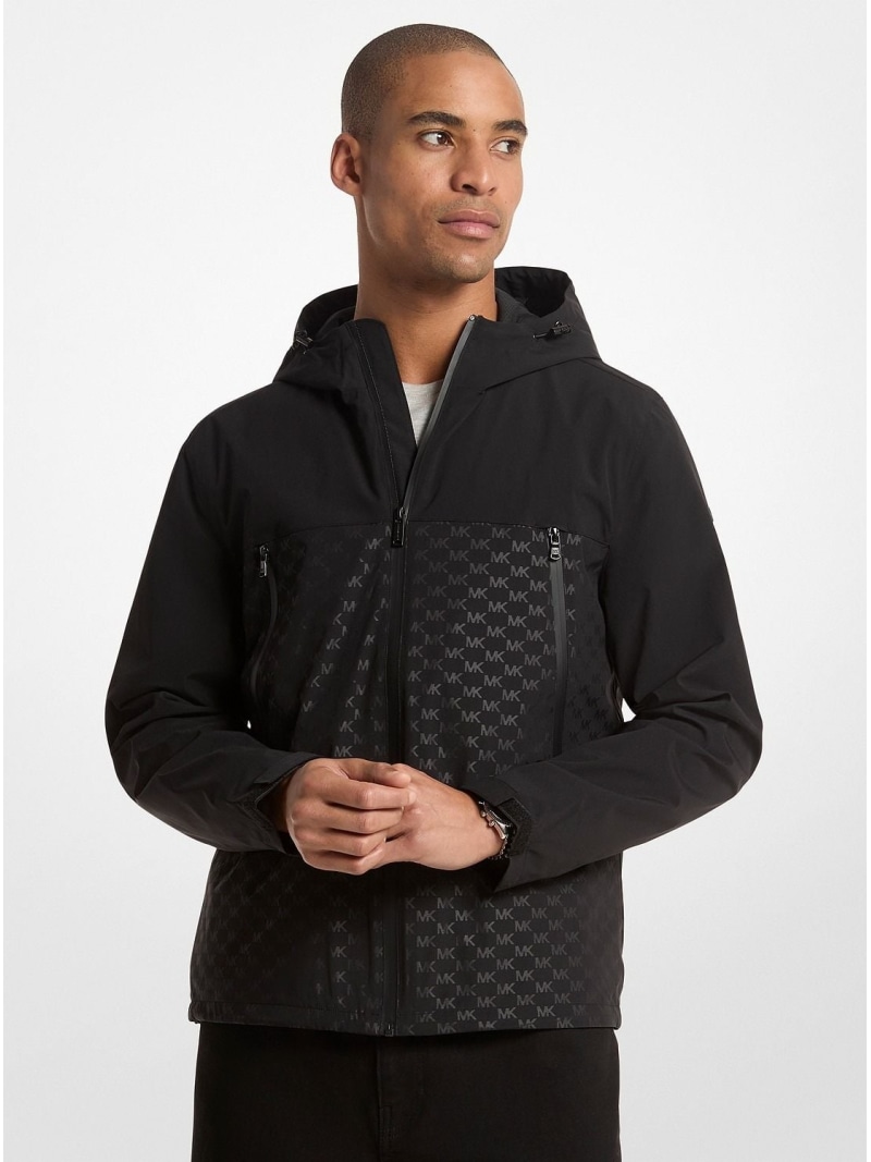 【SALE／70%OFF】MICHAEL KORS JETER シグネチャーロゴ 上衣 マイケル教科課程 マイケル・教科課程 ジャケット・アウター 余分の物のジャケット・アウター 黒いこと【RBA_E】【貨物輸送無料】