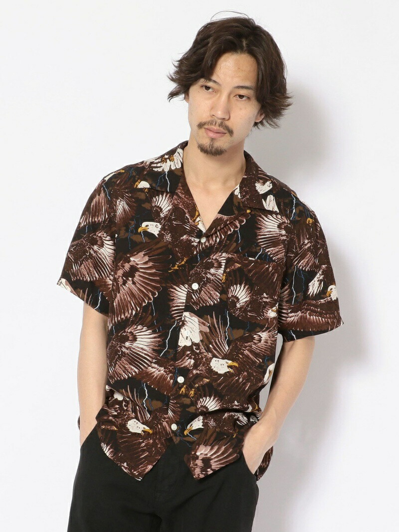 国産 Sale 50 Off Schott Hawaiianshirtamericaneagle ハワイアンシャツアメリカンイーグル ショット シャツ ブラウス 長袖シャツ ブラウン Rba E 送料無料 超激安 Santhoshbabu Org