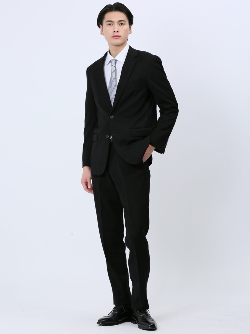 TAKA-Q NEWモデル 2ピース フォーマルスーツ タカキュー スーツ・フォーマル セットアップスーツ ブラック【送料無料】| Fashion Men