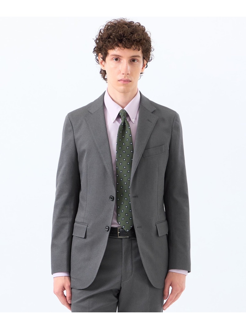 MACKINTOSH PHILOSOPHY トロッター ジャケット #000(ナンバーゼロ)バーズアイストレッチ リサイクル マッキントッシュ フィロソフィー ジャケット・アウター テーラードジャケット・ブレザー ネイビー グレー ブラック【送料無料】｜ Fashion Men