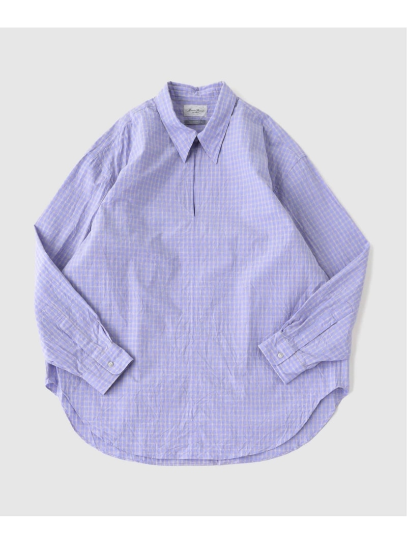 WISM Marvine Pontiak / マービンポンティアックシャツメーカーズ Skipper SH ウィズム トップス シャツ・ブラウス パープル ブラウン【送料無料】