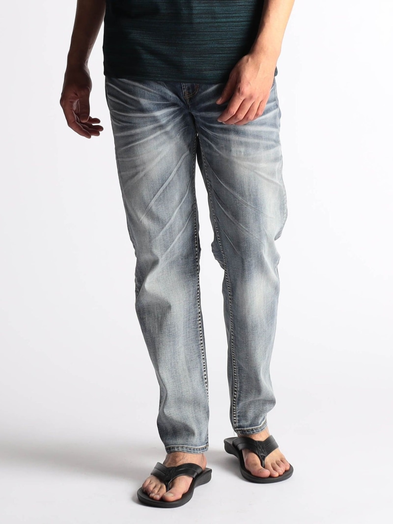 【SALE／37%OFF】NICOLE CLUB FOR MEN 8分丈アラカルト5ポケットパンツ ニコル パンツ ジーンズ・デニムパンツ ホワイト ネイビー ブルー【RBA_E】【送料無料】｜ Fashion Men 8,600円