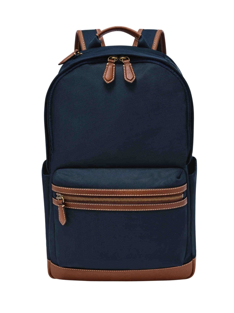 【SALE／30%OFF】FOSSIL フォッシル リュックサック メンズ ナイロン/合成 ネイビー スマホ収納可 MBG9630400 フォッシル バッグ リュック・バックパック ネイビー【RBA_E】【送料無料】