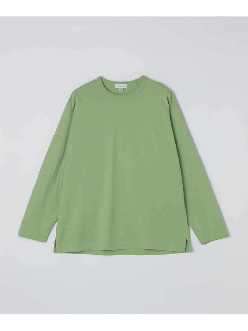 【SALE／30%OFF】SHIPS MEN 【tone別注】rajabrooke: ARM POCKET L/S TEE シップス トップス カットソー・プルオーバー パープル【RBA_E】【貨物輸送無料】