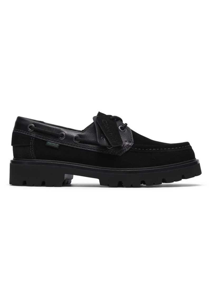 Clarks Clarks 880J セイヒルボート 黒いこと 心地よいシューズ ロバート・エドワード・リーガル  フットコミュニティー シューズ・靴 モカシン・デッキシューズ 黒いこと【貨物輸送無料】