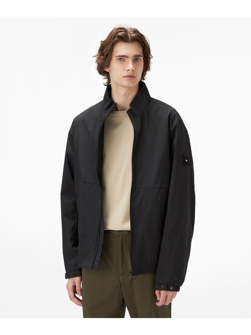 【SALE／50%OFF】TOMMY HILFIGER ナイロンブルゾン トミーヒルフィガー ジャケット・アウター ブルゾン・ジャンパー ブラック ネイビー【RBA_E】【送料無料】｜ Fashion Men