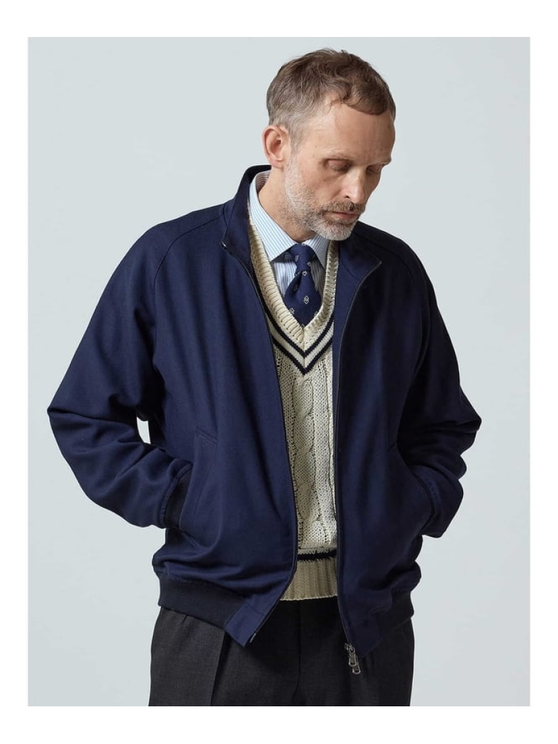 【SALE/50%OFF】Aquascutum MEN 【UK Traditional】Harrigton Jacket アクアスキュータム ジャケット・アウター ブルゾン・ジャンパー ネイビー【RBA_E】【送料無料】