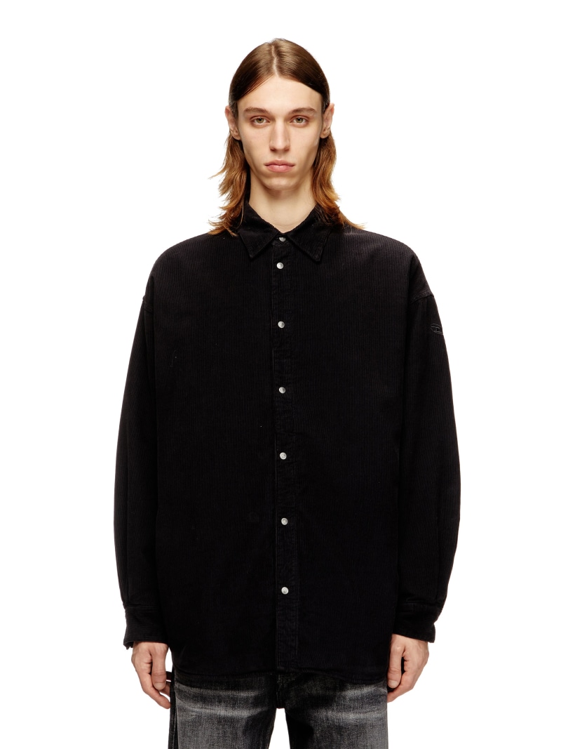 【SALE／40%OFF】DIESEL メンズ 長袖シャツ S-GY-PADD-HGBK ディーゼル トップス シャツ・ブラウス ブラック【RBA_E】【送料無料】｜ Fashion Men