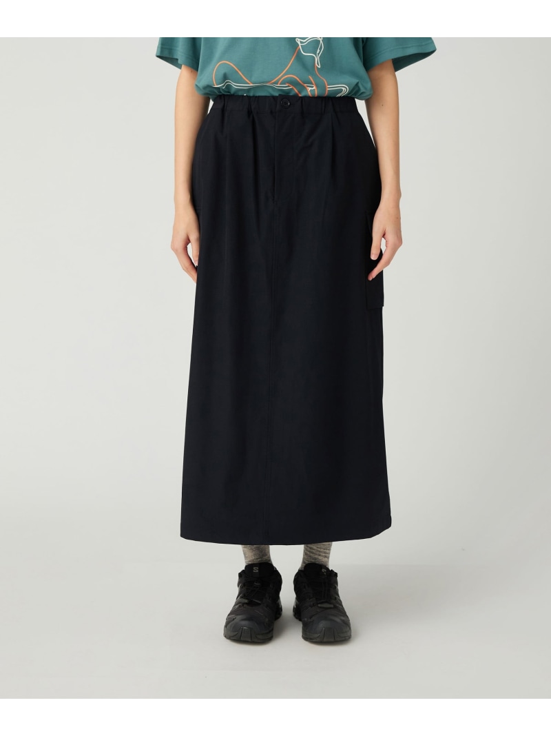 【SALE／30%OFF】Snow Peak Water-Repellent Stretch Skirt スノーピーク スカート ミディアムスカート ブラック ネイビー グレー【RBA_E】【送料無料】
