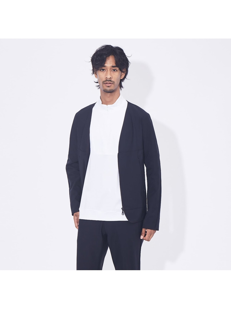 【SALE/50%OFF】DESIGNWORKS 【セットアップ対応】Nyストレッチ ZIP ブルゾン デザインワークス ジャケット・アウター ブルゾン・ジャンパー カーキグリーン ネイビー【RBA_E】【送料無料】
