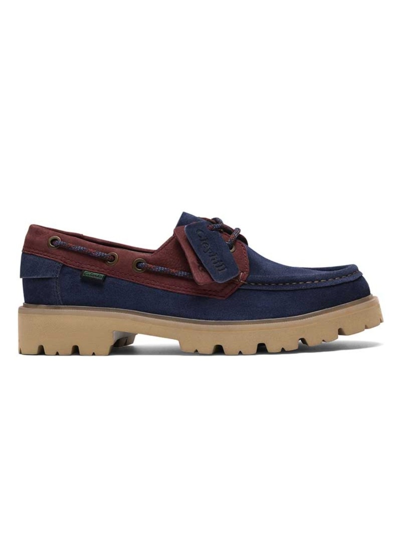 【SALE／30%OFF】Clarks Clarks 880J セイヒルボート ネイビーブラウン 心地よいシューズ ロバート・エドワード・リーガル  フットコミュニティー シューズ・靴 モカシン・デッキシューズ 米国海軍【RBA_E】【貨物輸送無料】