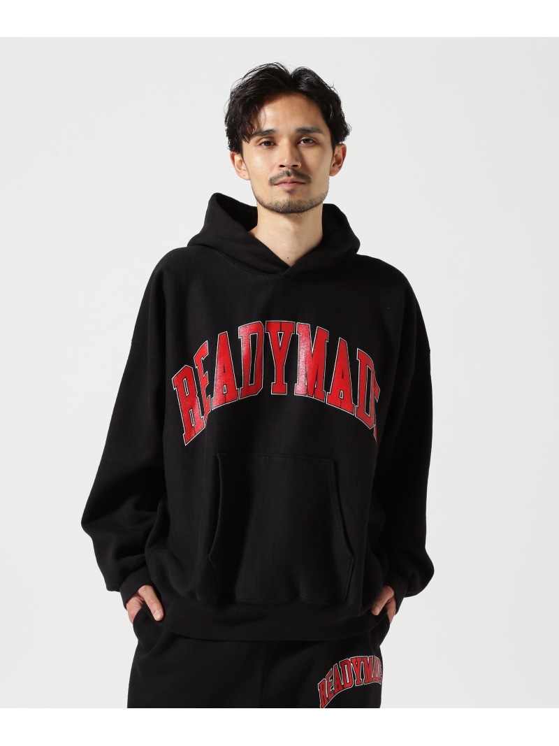 ROYAL FLASH READYMADE/レディーメイド/HOODIE ARCH LOGO/BLACK ロイヤルフラッシュ トップス パーカー・フーディー ブラック【送料無料】