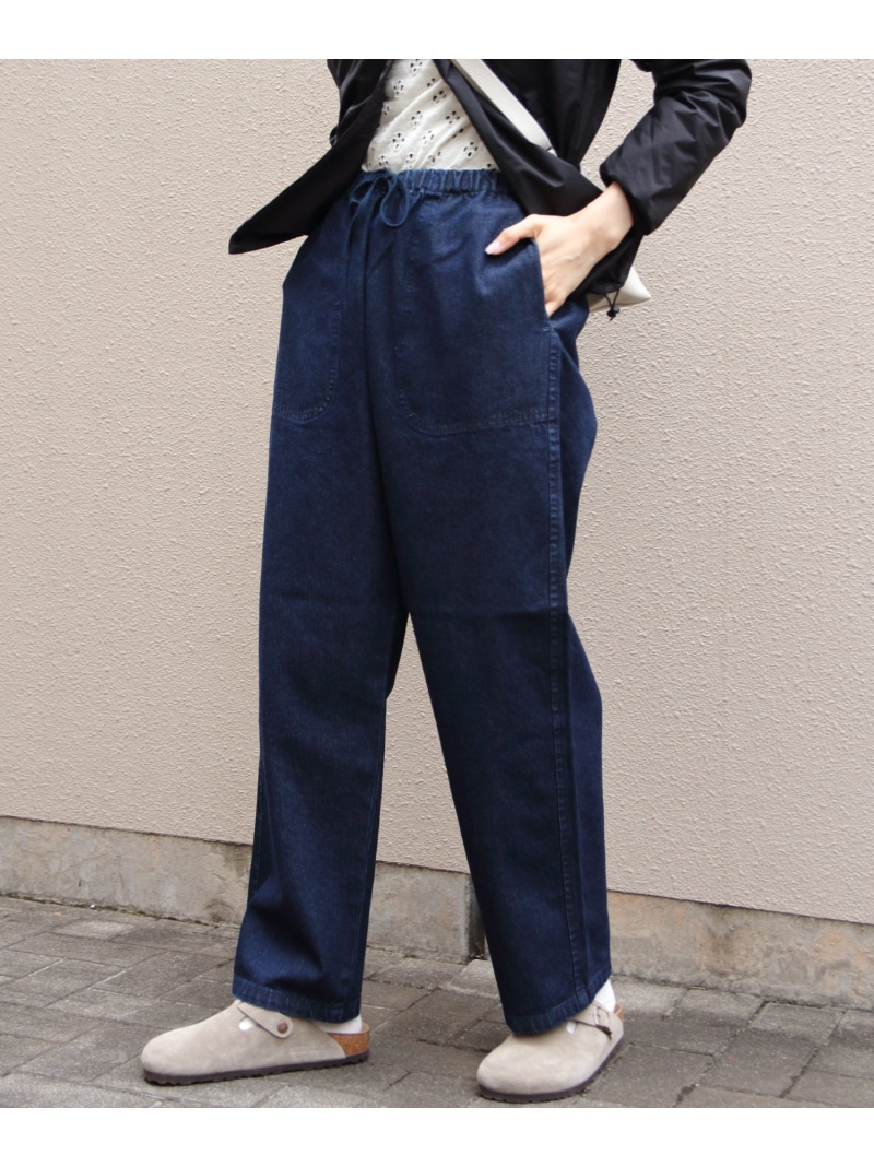 DANTON DANTON / ダントン デニムイージーパンツ DT-E0209 DDM・KBK ステップス ズボン下 デニム・ジーンズズボン下 米国海軍 黒いこと【貨物輸送無料】